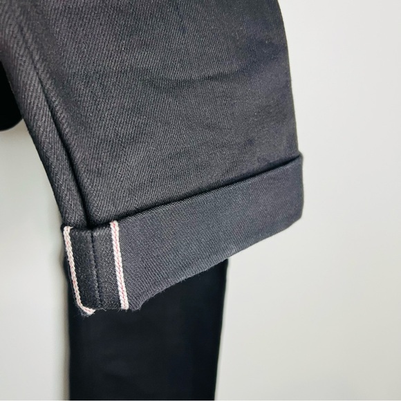 Gustin #286 Black x Black Slim Selvedge Denim Jeans 33 - Picture 6 of 12